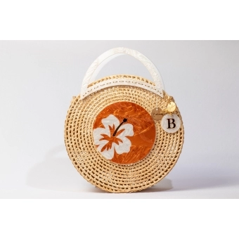 Bolsa de Palha Praia Flor