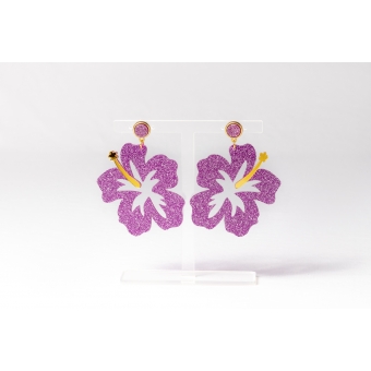 Brinco Flor - G - Glitter