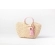 Bolsa de Palha G - Rosa Bebê com a Palha Clara
