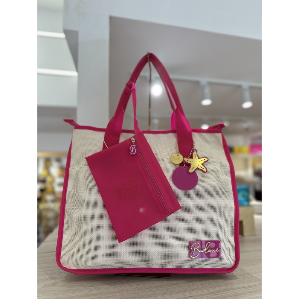 Bolsa beach plástico - Pink
