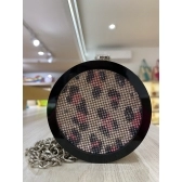 MICRO BAG - SHINE - Oncinha prata