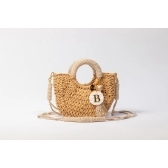 Bolsa de Palha P - Bege