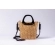 Bolsa de Palha Brisa - Preta com a Palha Escura
