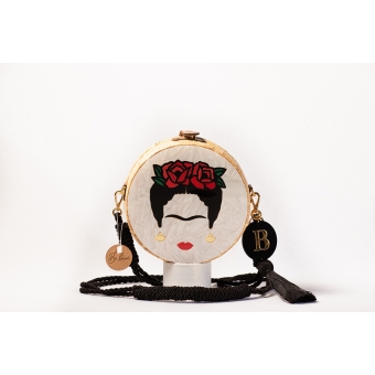 Bolsa de Palha Frida Kahlo - Redonda P