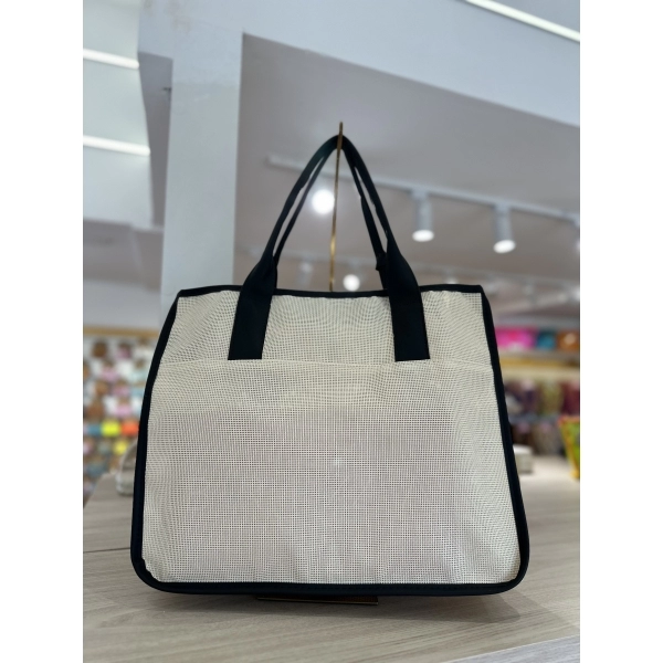 Bolsa beach plástico - Preto