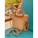 Bolsa de Palha Brisa - Madrepérola Marrom
