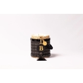 Bolsa de Palha Indonésia - Luna - Preto