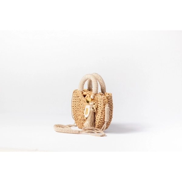 Bolsa de Palha P - Bege