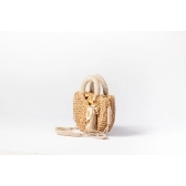 Bolsa de Palha P - Bege