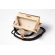 Bolsa Clutch Tigresa - Madrepérola Claro com preto