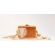 Bolsa Clutch - Folha - Madrepérola Marrom com Claro