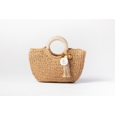 Bolsa de Palha G - Bege