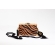 Bolsa Clutch Tigresa - Madrepérola Marrom com preto