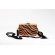 Bolsa Clutch Tigresa - Madrepérola Marrom com preto