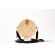 Bolsa de Palha Yin-Yang- Redonda P - Branco com Preto