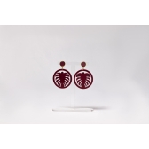 Brinco folha RM - Vinho