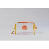 Necessaire Transparente - Laranja
