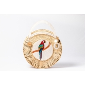 Bolsa de Palha Praia Arara - Madrepérola Claro
