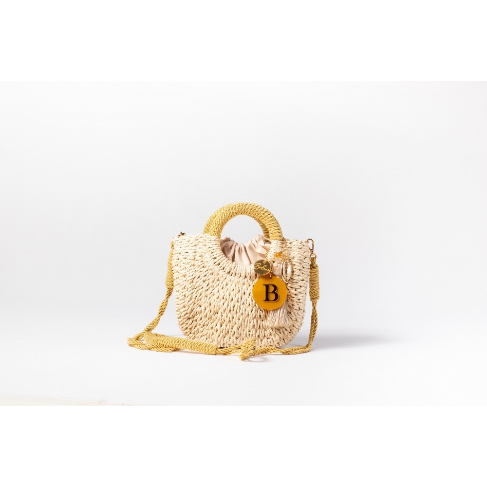 Bolsa de Palha P - Dourada