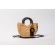 Bolsa de Palha P - Preta com a Palha Escura