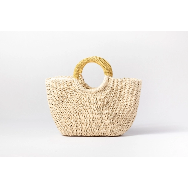 Bolsa de Palha G - Dourada
