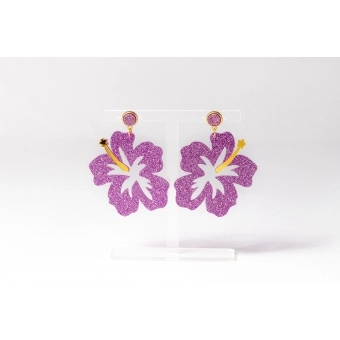 Brinco Flor - G - Glitter