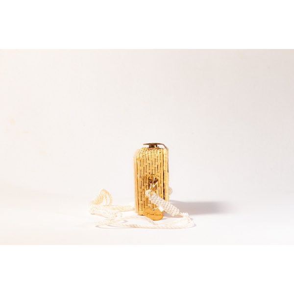 Bolsa Clutch Palha Indiana - Madrepérola Claro