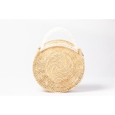 Bolsa de Palha Praia Arara - Madrepérola Claro