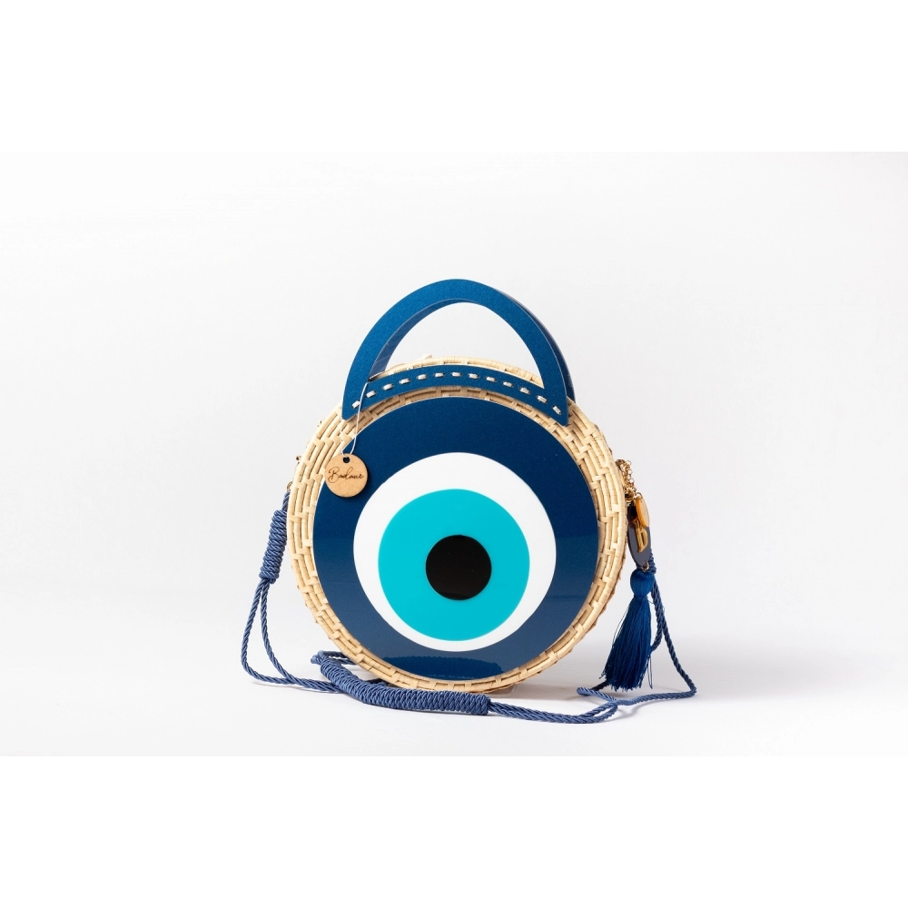 Bolsa Sophia - Olho grego - - Azul