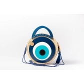 Bolsa Sophia - Olho grego - - Azul