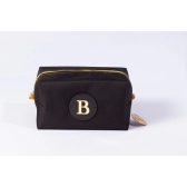 Necessaires Napa - Preta com zíper dourado