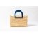 Bolsa de Palha Praia - Quadrada -  Olho grego - - Azul
