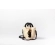 Bolsa de Palha P - Preta com a Palha Clara