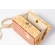 Bolsa Clutch Cavalo Marinho - Madrepérola Marrom com Claro