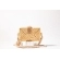 Bolsa Clutch - Folha - Madrepérola Marrom com Claro