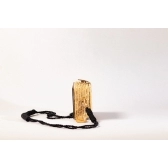 Bolsa Clutch Cavalo Marinho - Preto com Madrepérola Claro