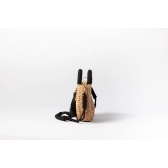 Bolsa de Palha P - Preta com a Palha Escura