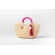 Bolsa de Palha G - Pink com a Palha Clara