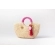 Bolsa de Palha G - Pink com a Palha Clara